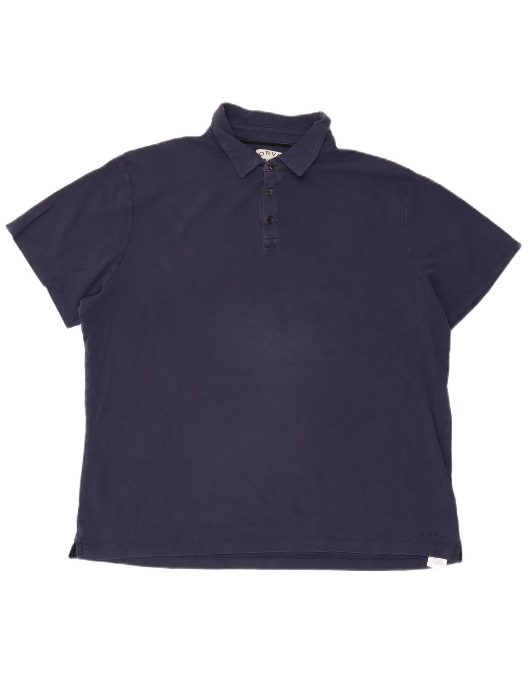Polo da uomo Orvis 2XL in cotone blu navy