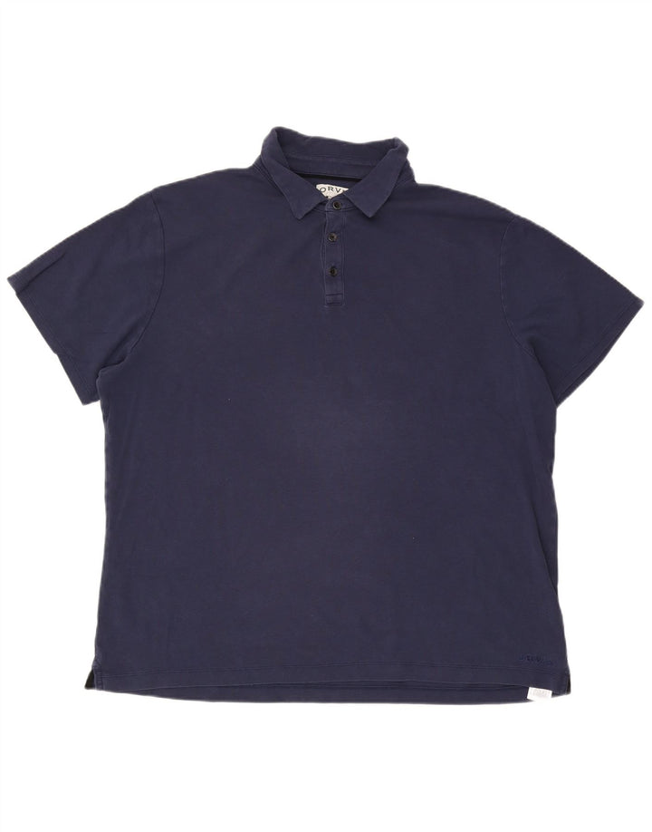 Polo da uomo Orvis 2XL in cotone blu navy