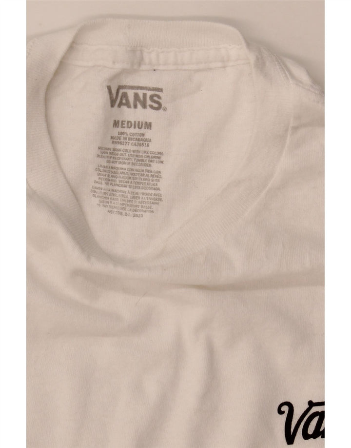 T-shirt da uomo Vans Top in cotone bianco medio