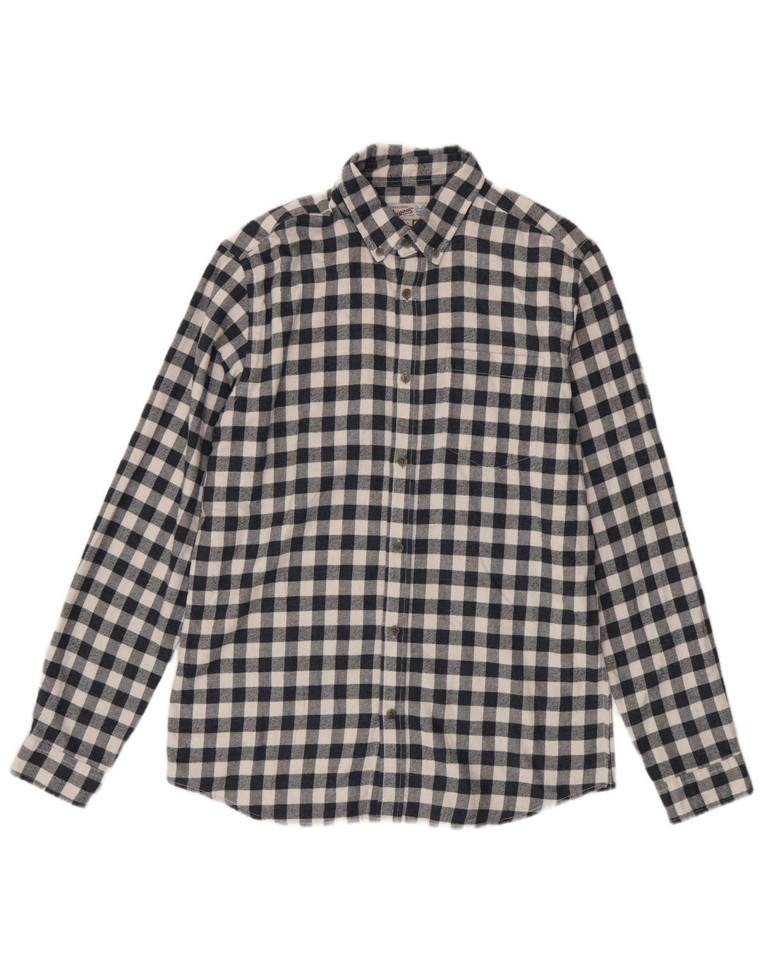 Jack & Jones Camicia da uomo in flanella grande in cotone a quadretti blu navy