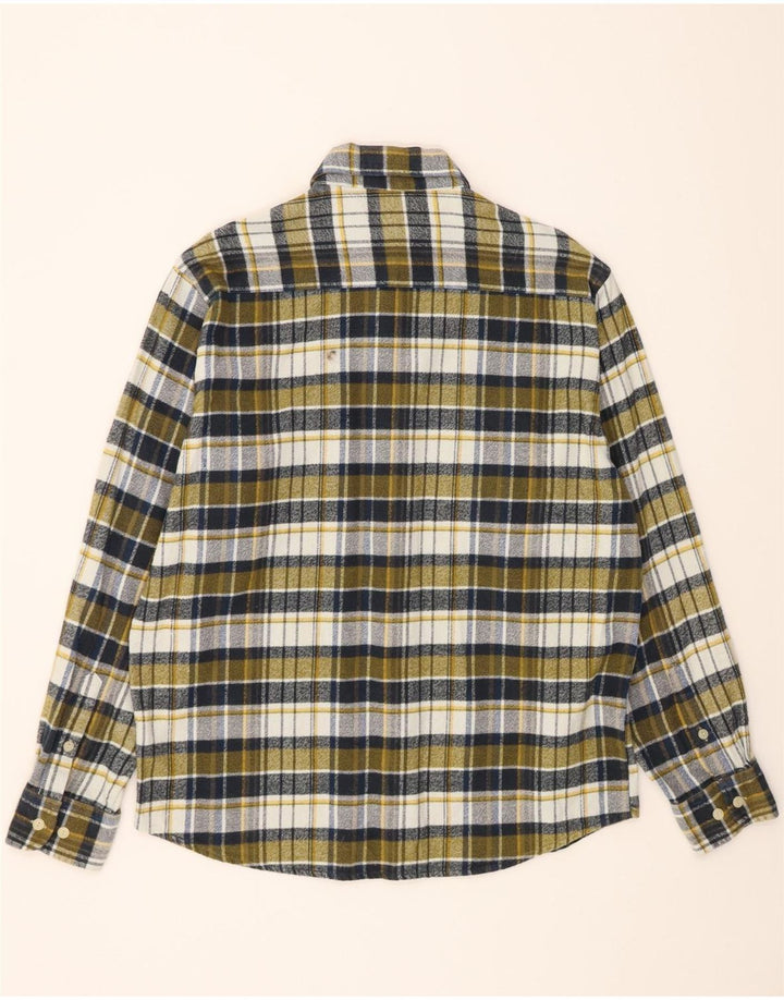 SMITHY'S Mens Flannel Shirt XL Green Check Cotton Vintage SMITHY'S and Second-Hand SMITHY'S from Messina Hembry 