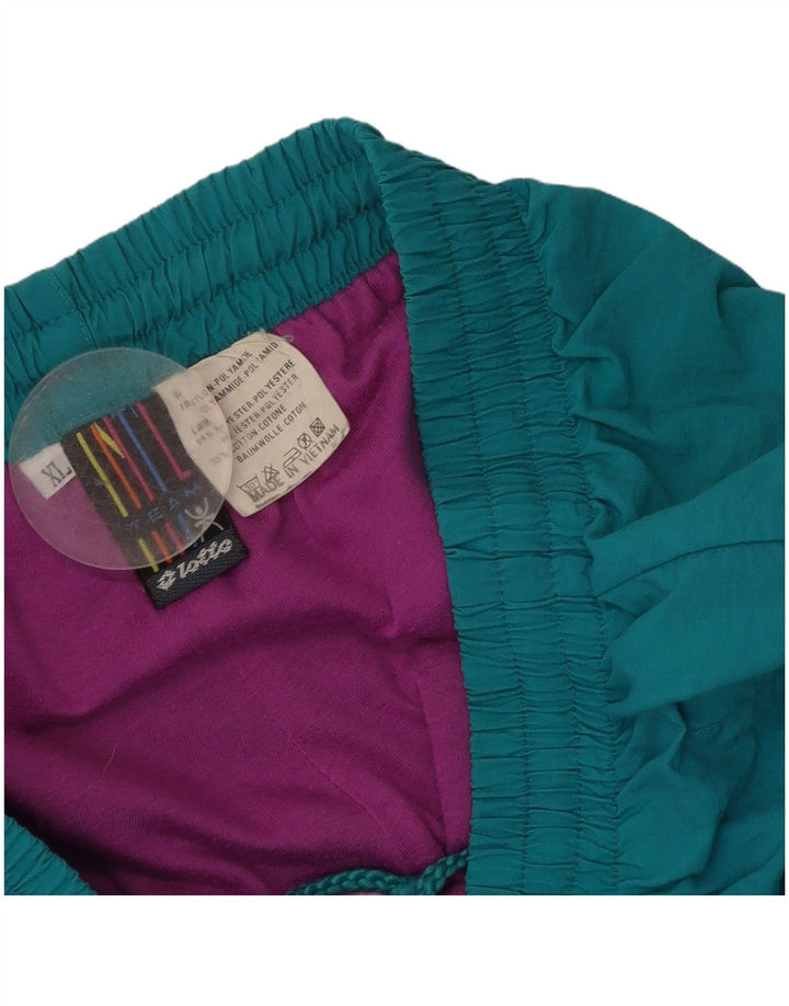 Pantaloni da tuta con grafica da uomo Lotto Joggers XL Blu Poliammide