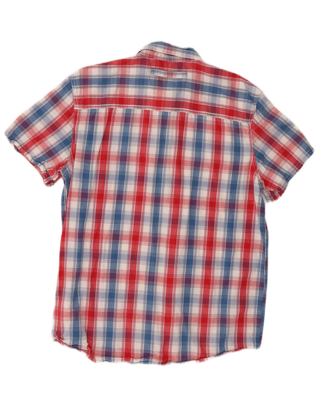 Camicia a maniche corte da uomo Wrangler grande in cotone a quadri multicolore
