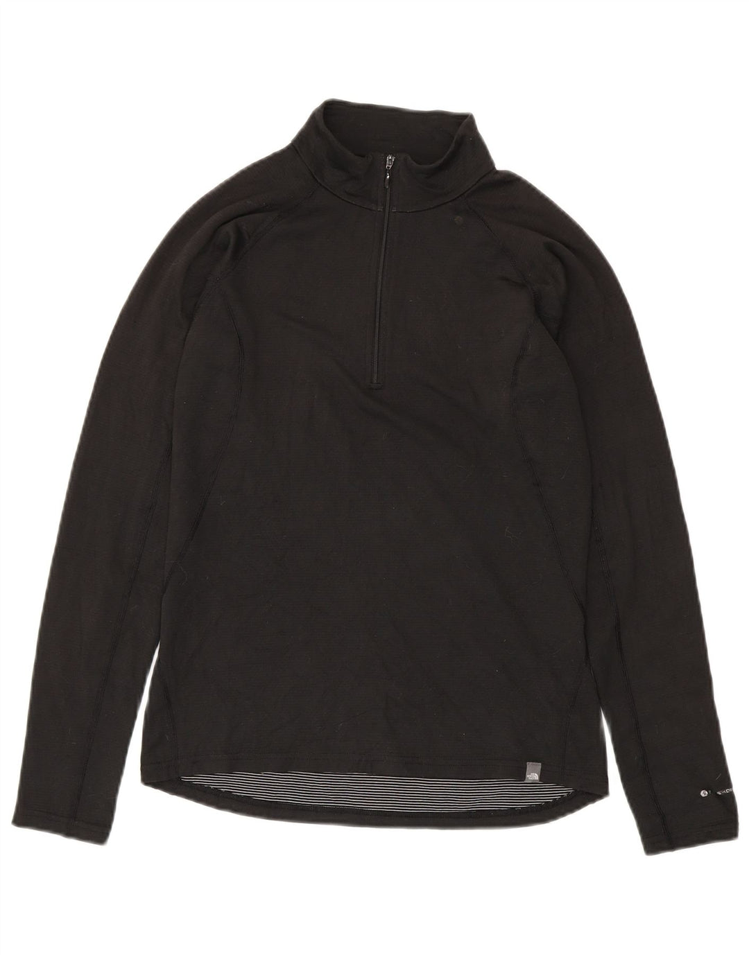 The North Face - Tuta da uomo pullover con zip e collo, piccola, in poliestere nero