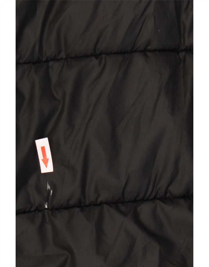 Cappotto imbottito con cappuccio da donna Adidas UK 16/18 grande poliestere nero