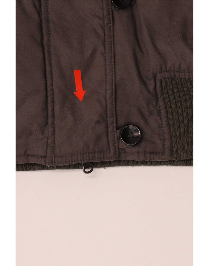 Giubbotto bomber con cappuccio grafico oversize da donna North Sails UK 6 XS Grigio