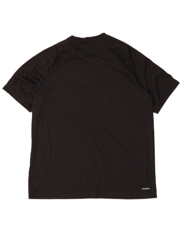 T-shirt Adidas Aeroready da uomo Top XL poliestere nero