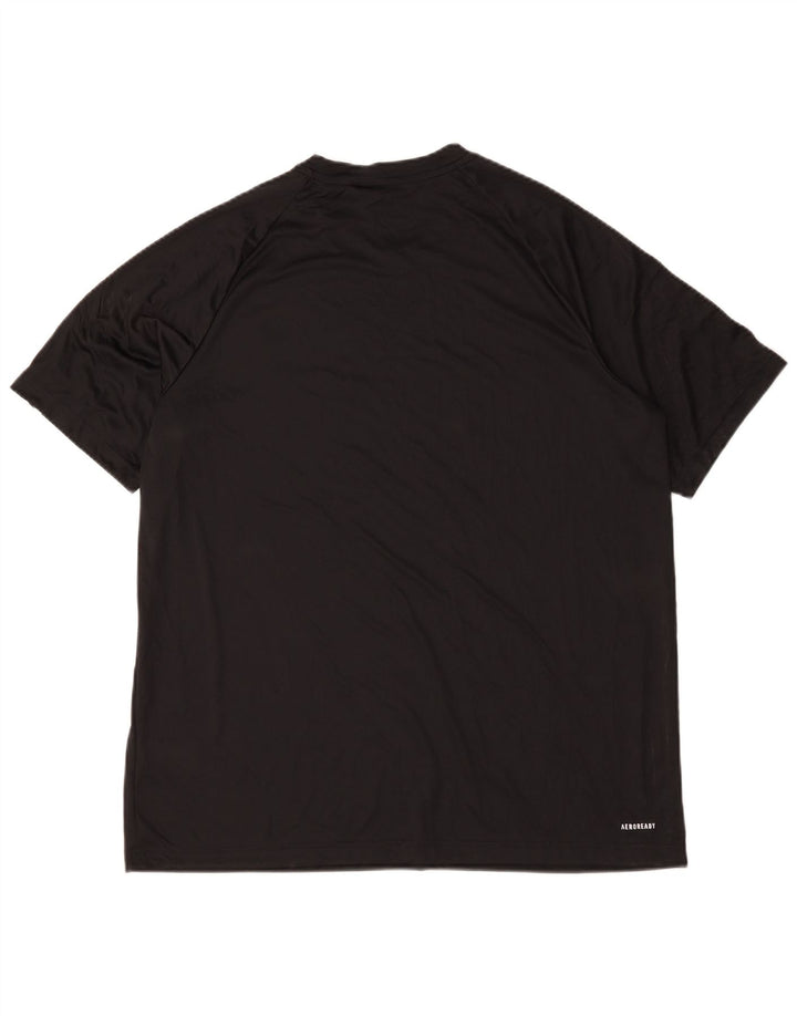 T-shirt Adidas Aeroready da uomo Top XL poliestere nero