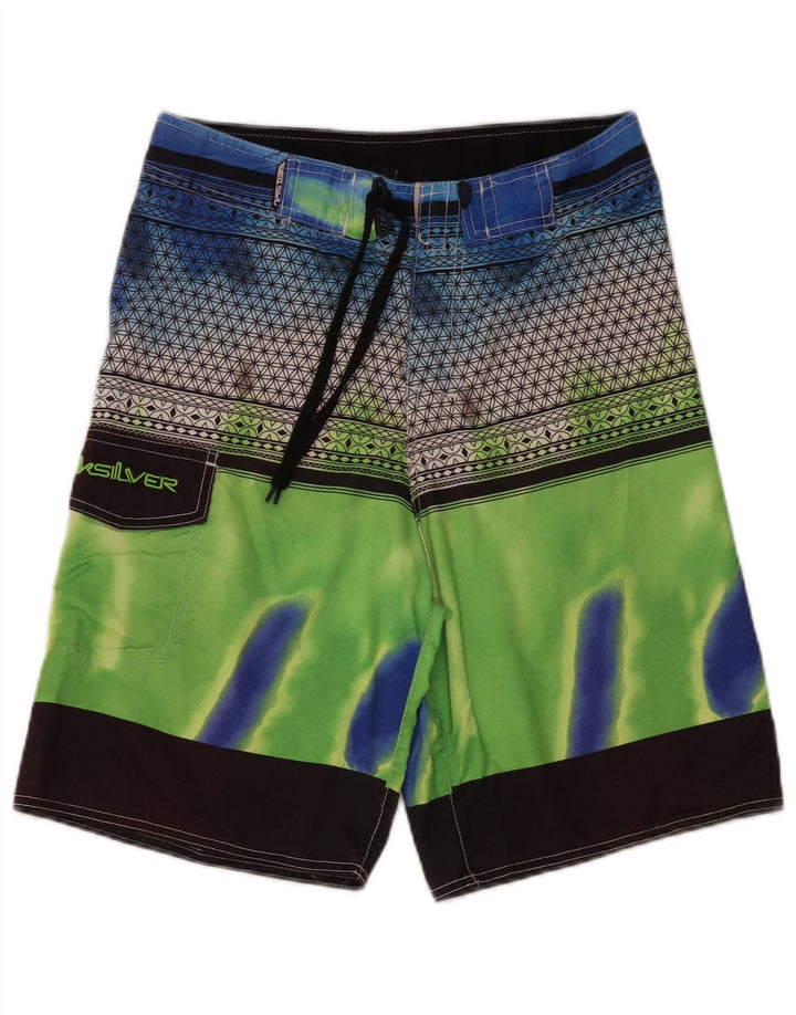 Quiksilver Pantaloncini da bagno grafici da uomo color block medio multicolore