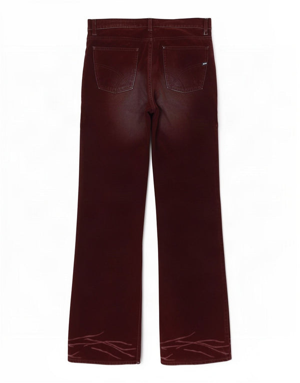 Jeans Bootcut Woodstock da donna Gas W34 L34 cotone bordeaux