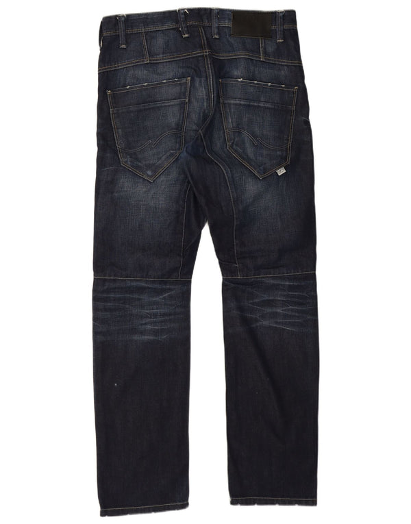 Jeans dritti anti-fit da uomo Jack & Jones W32 L32 cotone blu