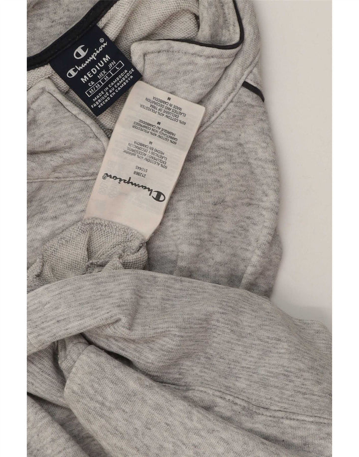Giacca da tuta da uomo Champion in cotone color block grigio medio