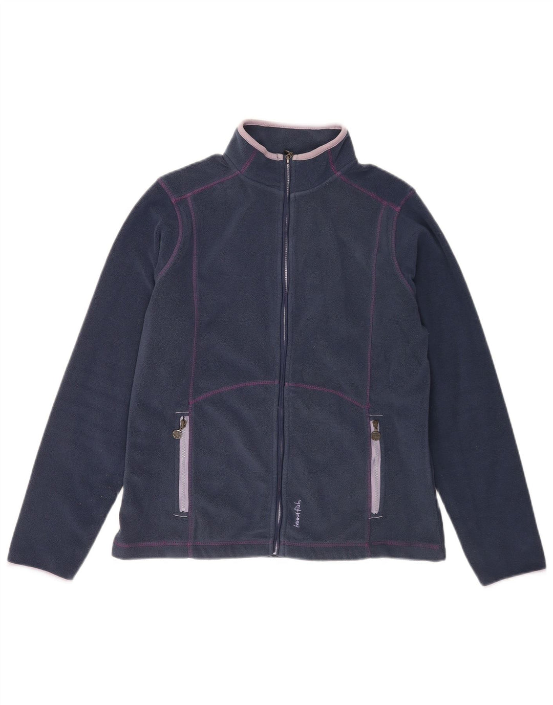 Giacca in pile da donna Weird Fish UK 12 poliestere medio blu navy