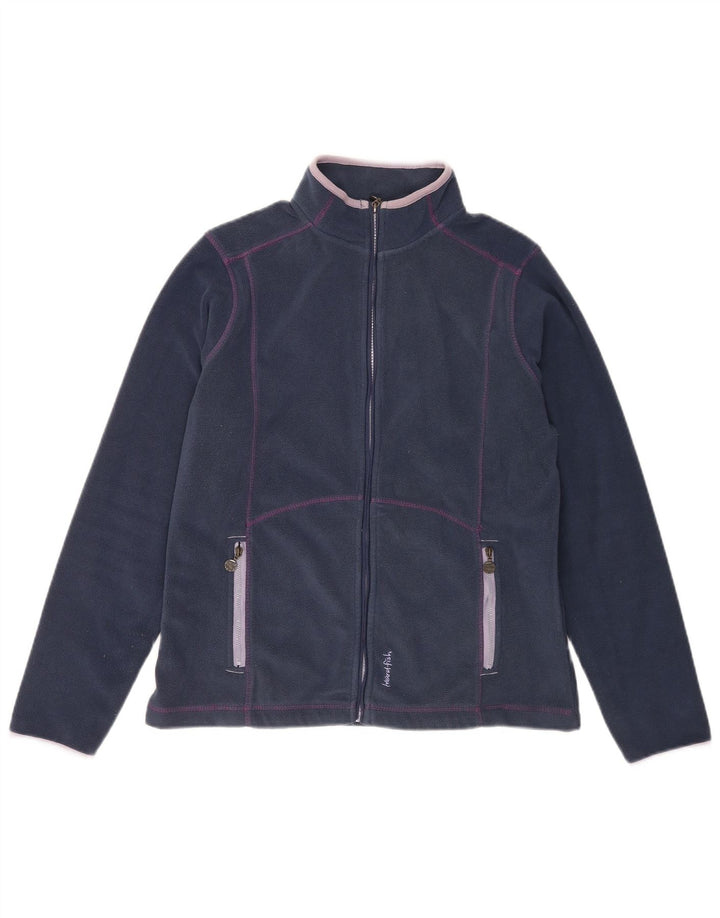 Giacca in pile da donna Weird Fish UK 12 poliestere medio blu navy