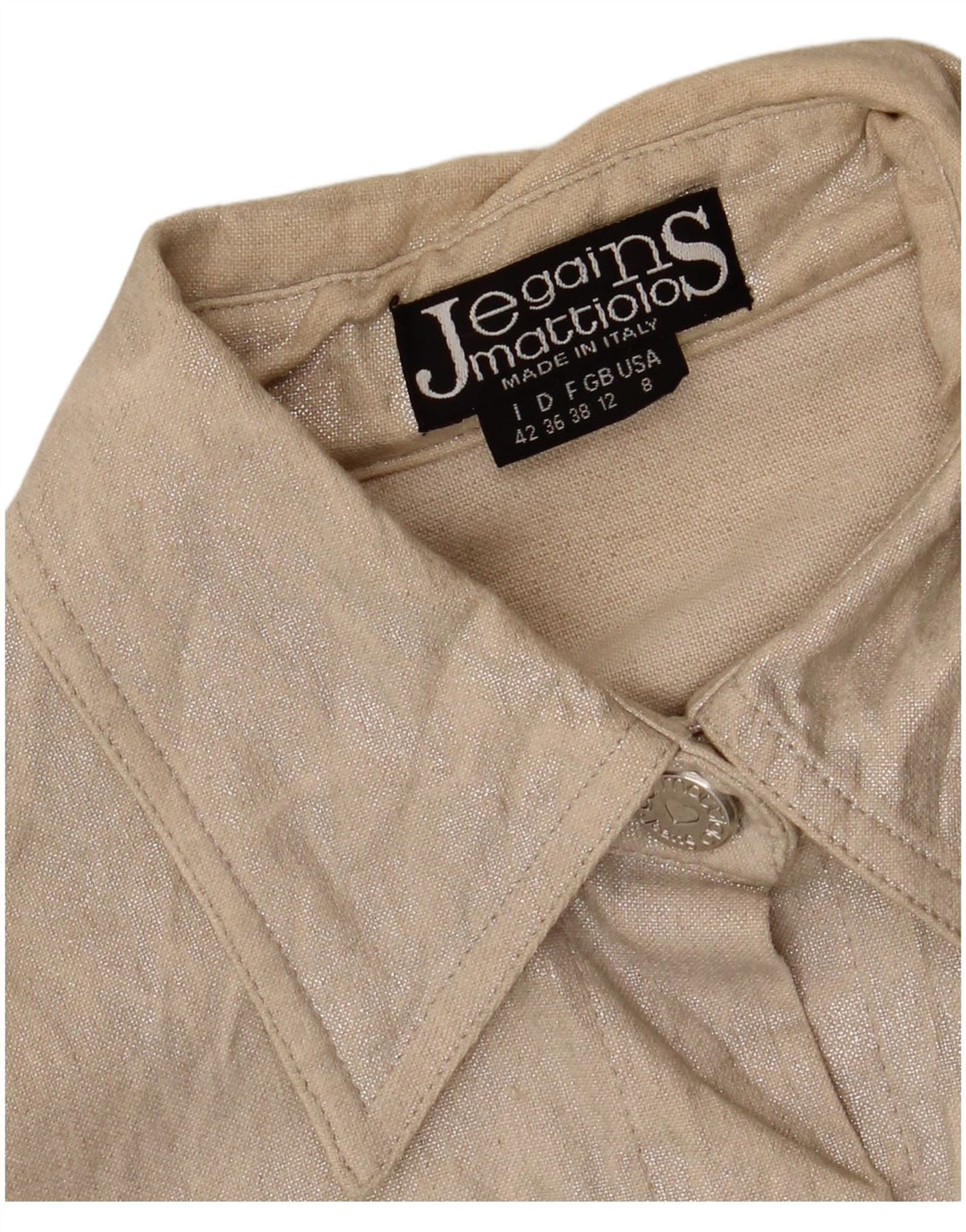 Giubbotto bomber da donna Jegains Mattiolo UK 12 Lino beige medio