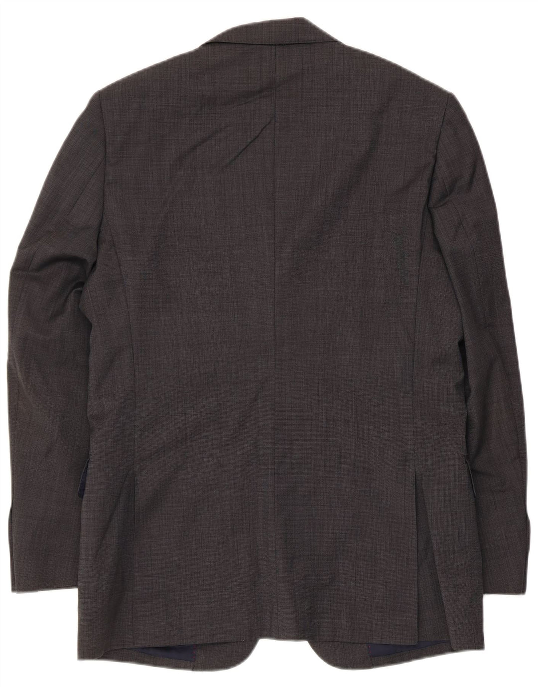 ZARA Giacca Blazer a 3 Bottoni da Uomo EU 46 Piccola Lana Grigia