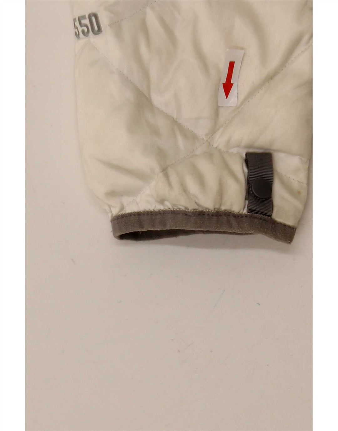 Giacca imbottita da donna The North Face UK 16 Large in nylon bianco sporco