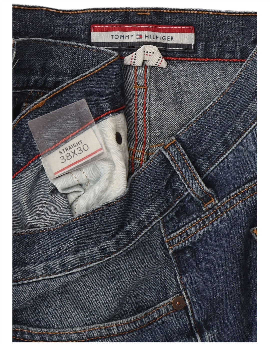 Jeans dritti da uomo Tommy Hilfiger W38 L30 Blu