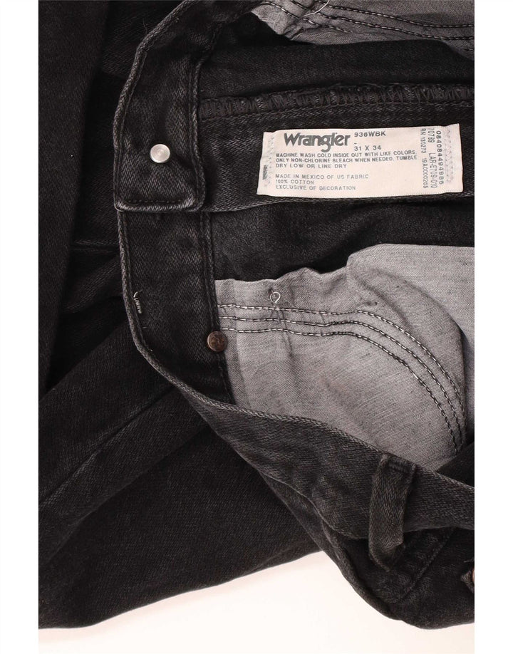Jeans dritti da donna Wrangler W31 L34 cotone nero