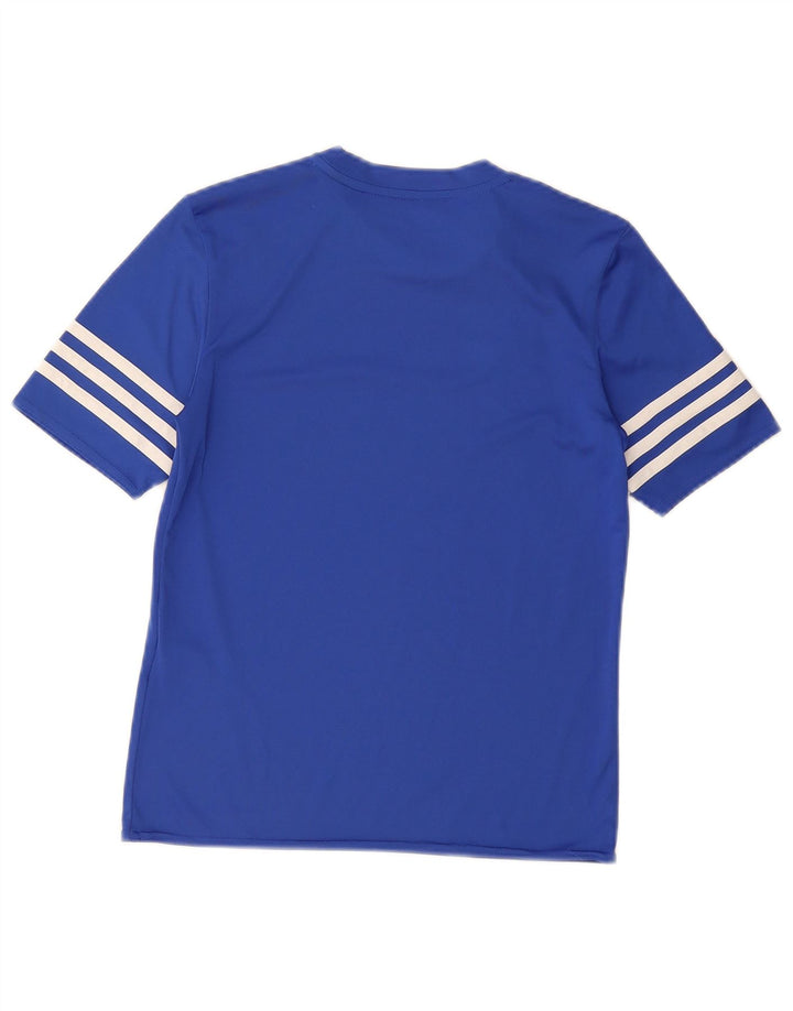 Maglietta Adidas Climalite da ragazzo, 11-12 anni, grande, in poliestere blu