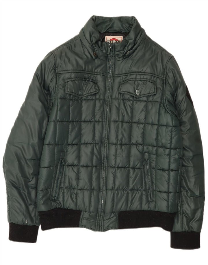 Giacca imbottita da uomo Kenvelo UK 40 Large Verde Poliestere