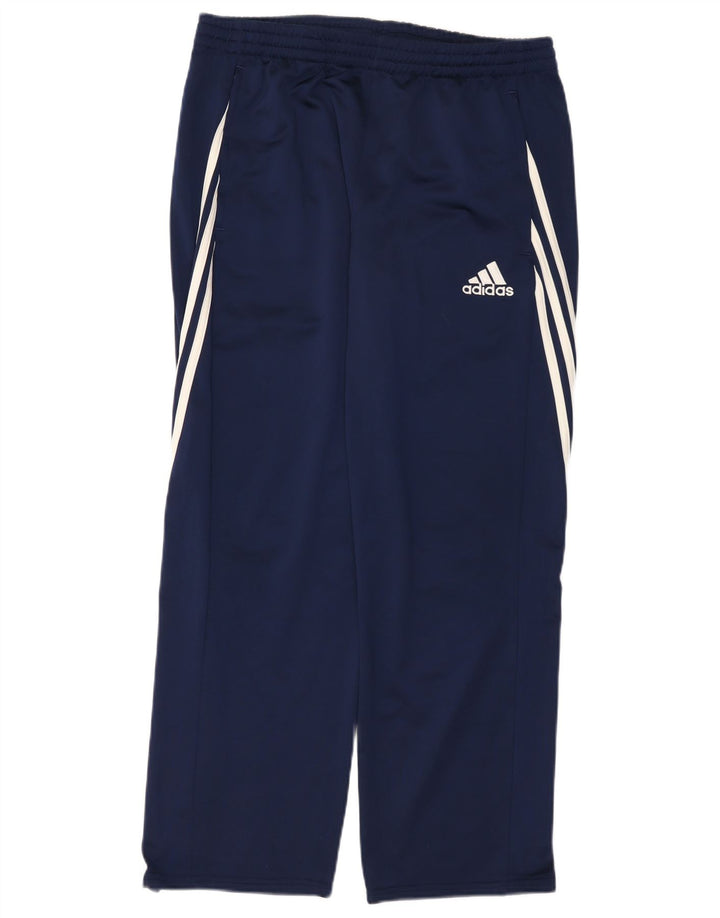 Pantaloni da tuta da donna Adidas UK 14 Large Blu Navy Poliestere