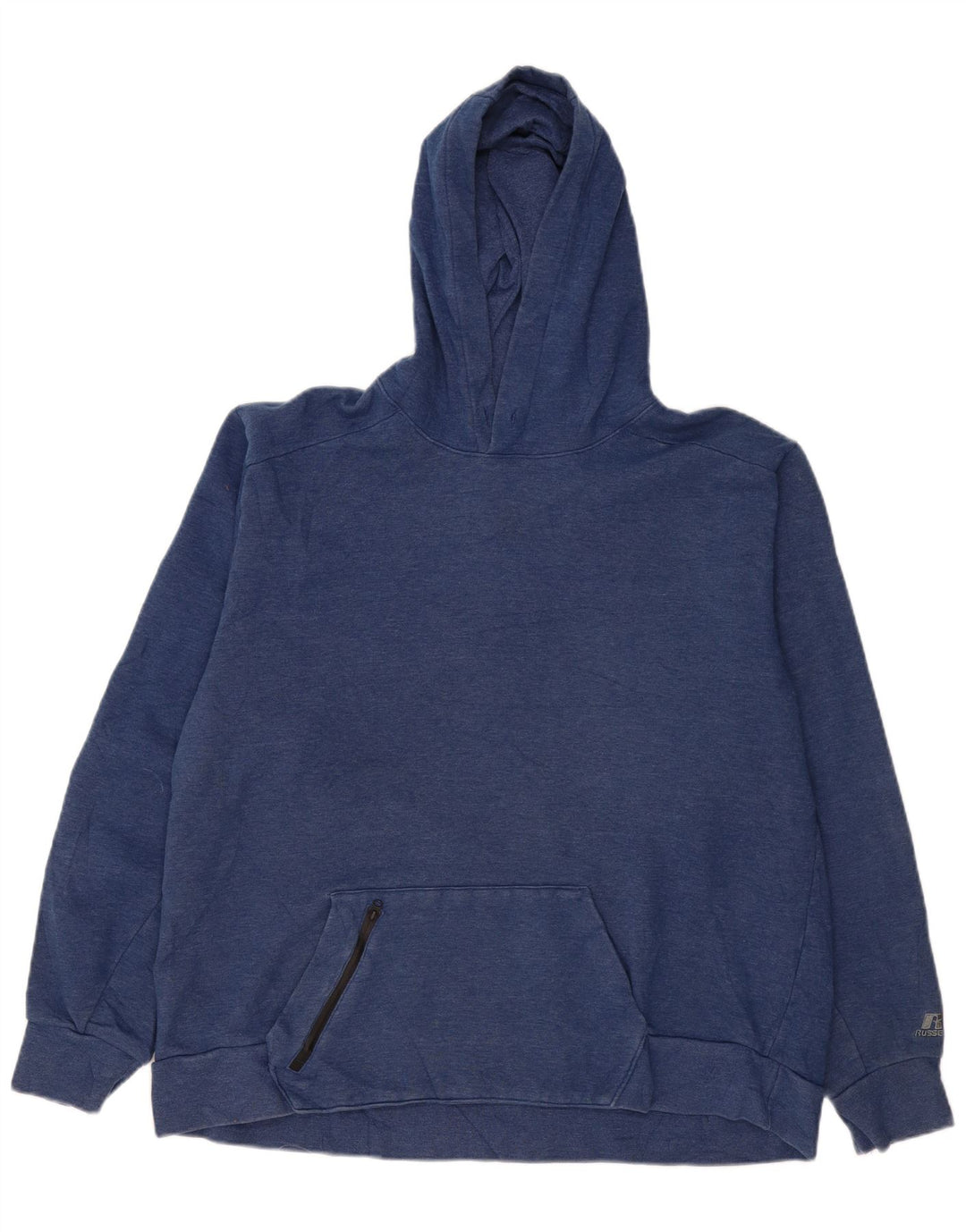 RUSSELL ATHLETIC Felpa con cappuccio da uomo XL in cotone blu navy