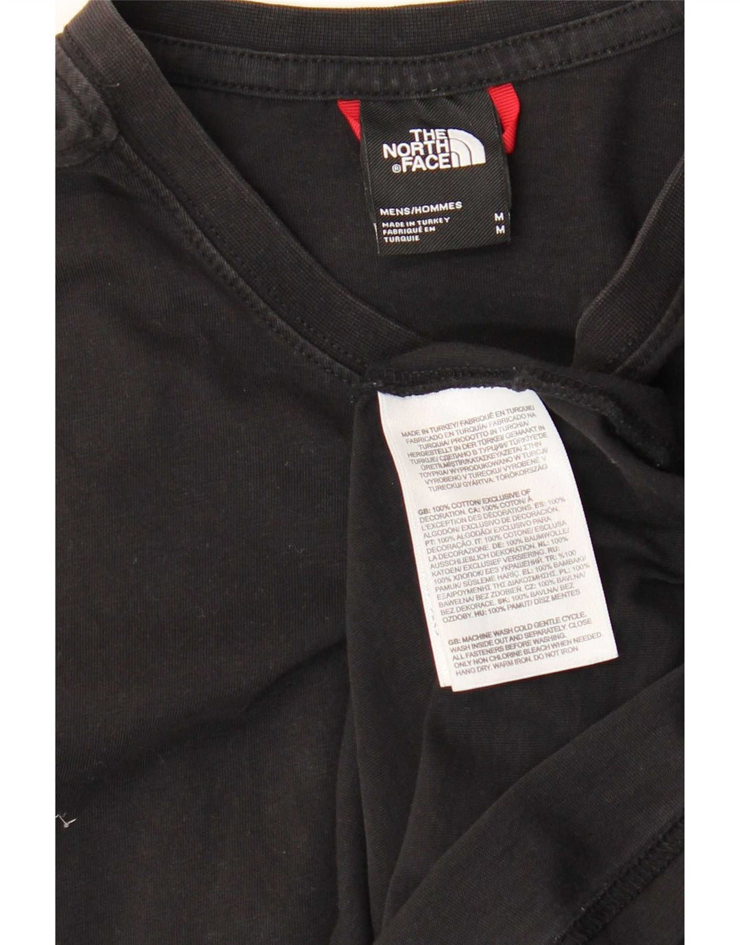 T-shirt grafica da uomo The North Face Top in cotone nero medio