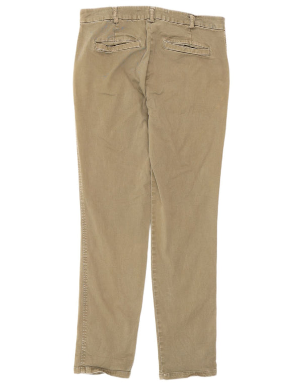 Pantaloni chino slim da donna Benetton W30 L28 Verde