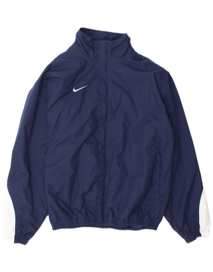 Giubbotto bomber da uomo Nike UK 35/37 piccolo nylon color block blu navy