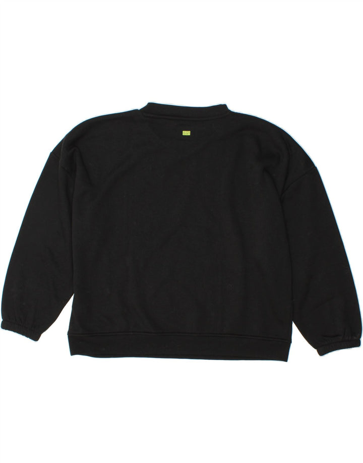 CRIVIT Womens Oversized Graphic Sweatshirt Jumper UK 16/18 Large Black Vintage Crivit and Second-Hand Crivit from Messina Hembry 