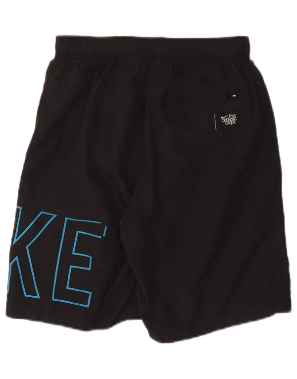 Pantaloncini sportivi grafici Nike da uomo piccoli in nylon nero