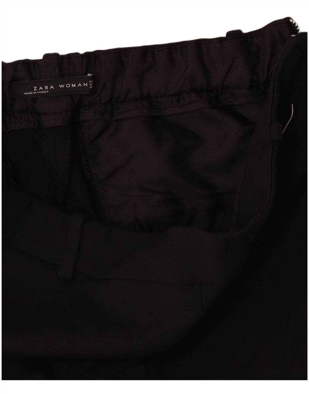 Pantaloni casual slim da donna Zara piccoli W26 L27 neri