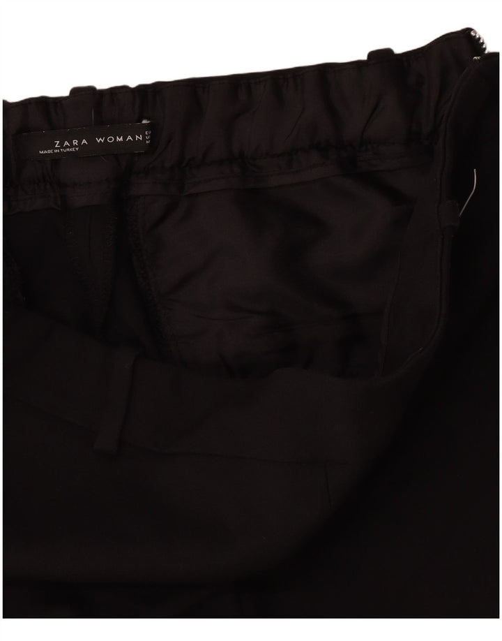 Pantaloni casual slim da donna Zara piccoli W26 L27 neri