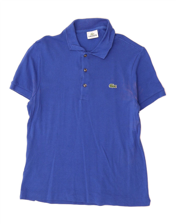 LACOSTE Mens Slim Fit Polo Shirt Size 3 Small Blue Cotton Vintage Lacoste and Second-Hand Lacoste from Messina Hembry 