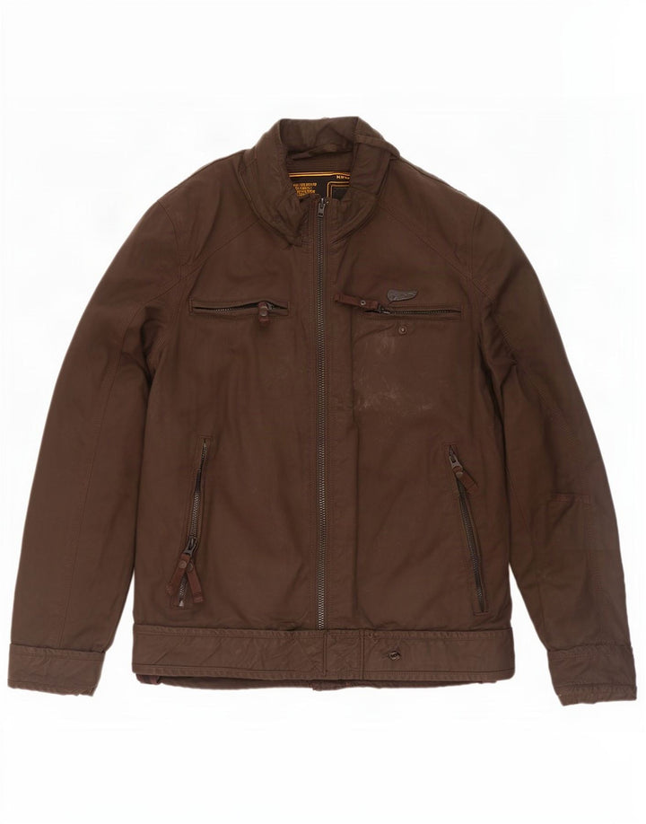 Giacca da uomo bomber in cotone cerato Superdry UK 40 grande kaki