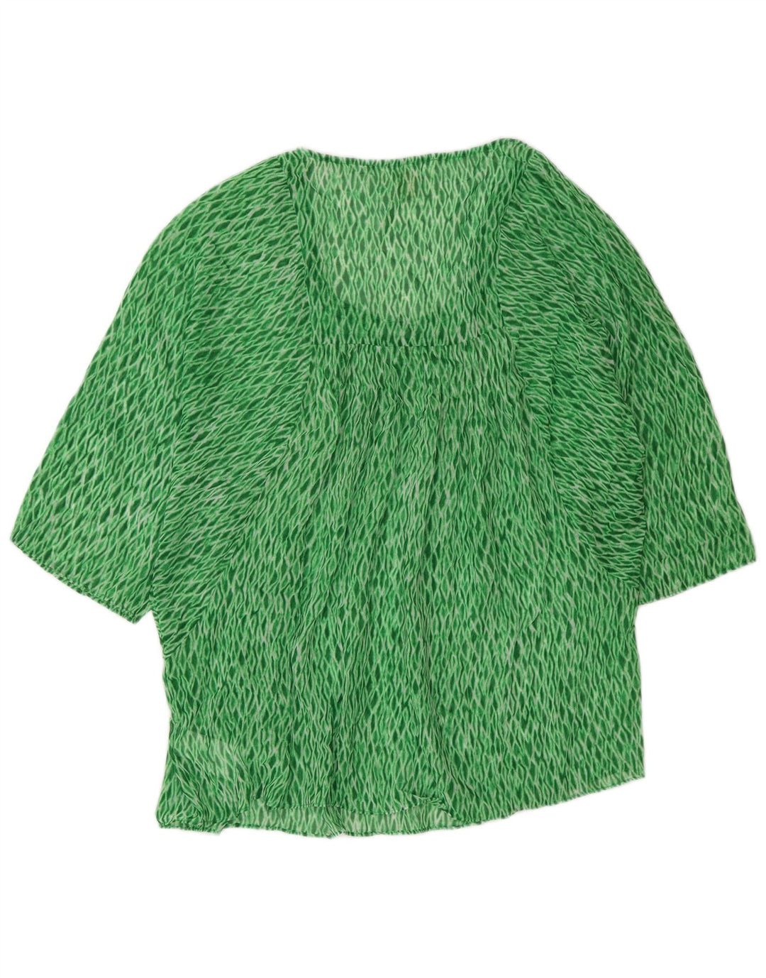 Top in camicetta da donna Michael Kors UK 16 Large Verde Argyle/Diamond Poliestere