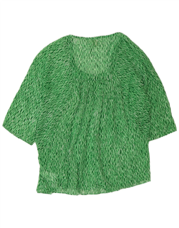 Top in camicetta da donna Michael Kors UK 16 Large Verde Argyle/Diamond Poliestere