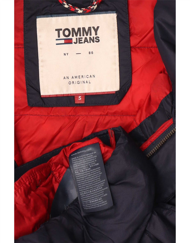 Giacca imbottita da uomo Tommy Hilfiger UK 36 Small Blu Navy in poliammide