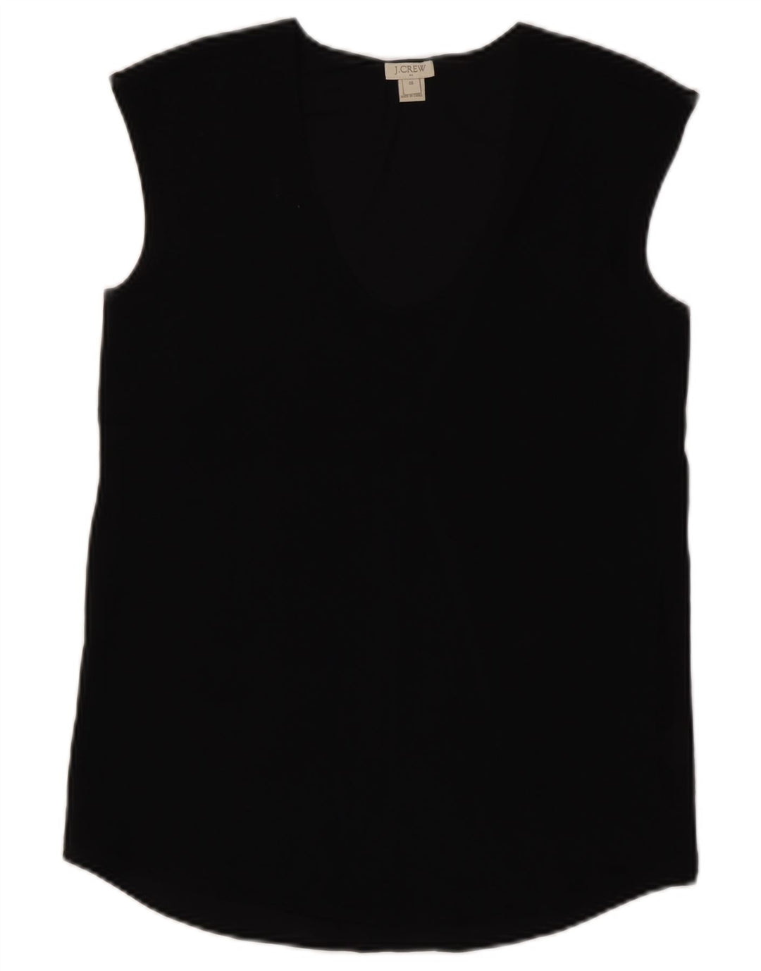 J. CREW Camicetta senza maniche da donna US 00 2XS Poliestere nero