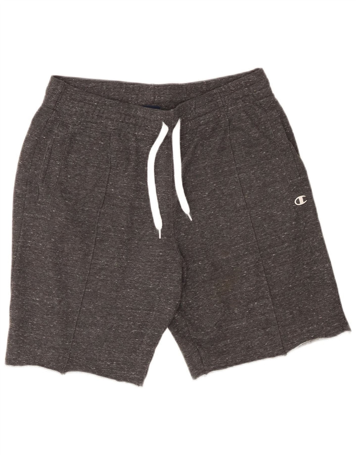 Pantaloncini sportivi da uomo Champion in cotone screziato grigio medio