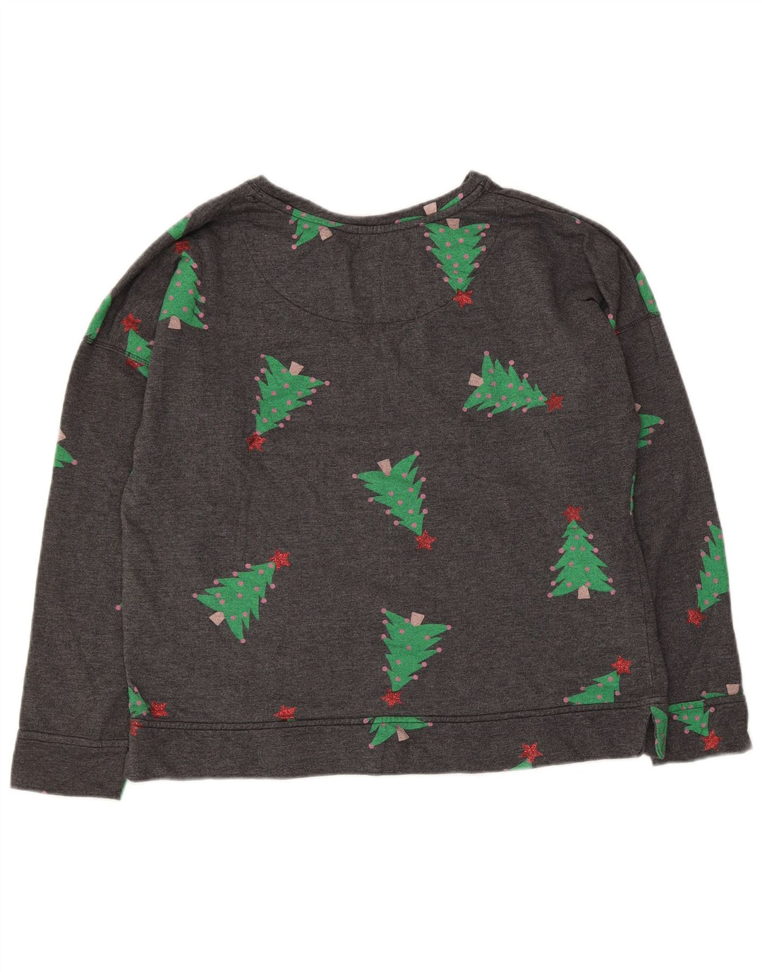 Felpa grafica da donna Marks & Spencer UK 16 Large Grey Christmas