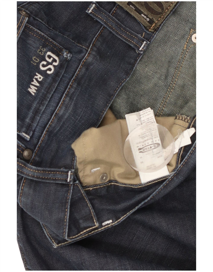 Jeans dritti da uomo G-STAR 3301 W32 L30 cotone blu navy