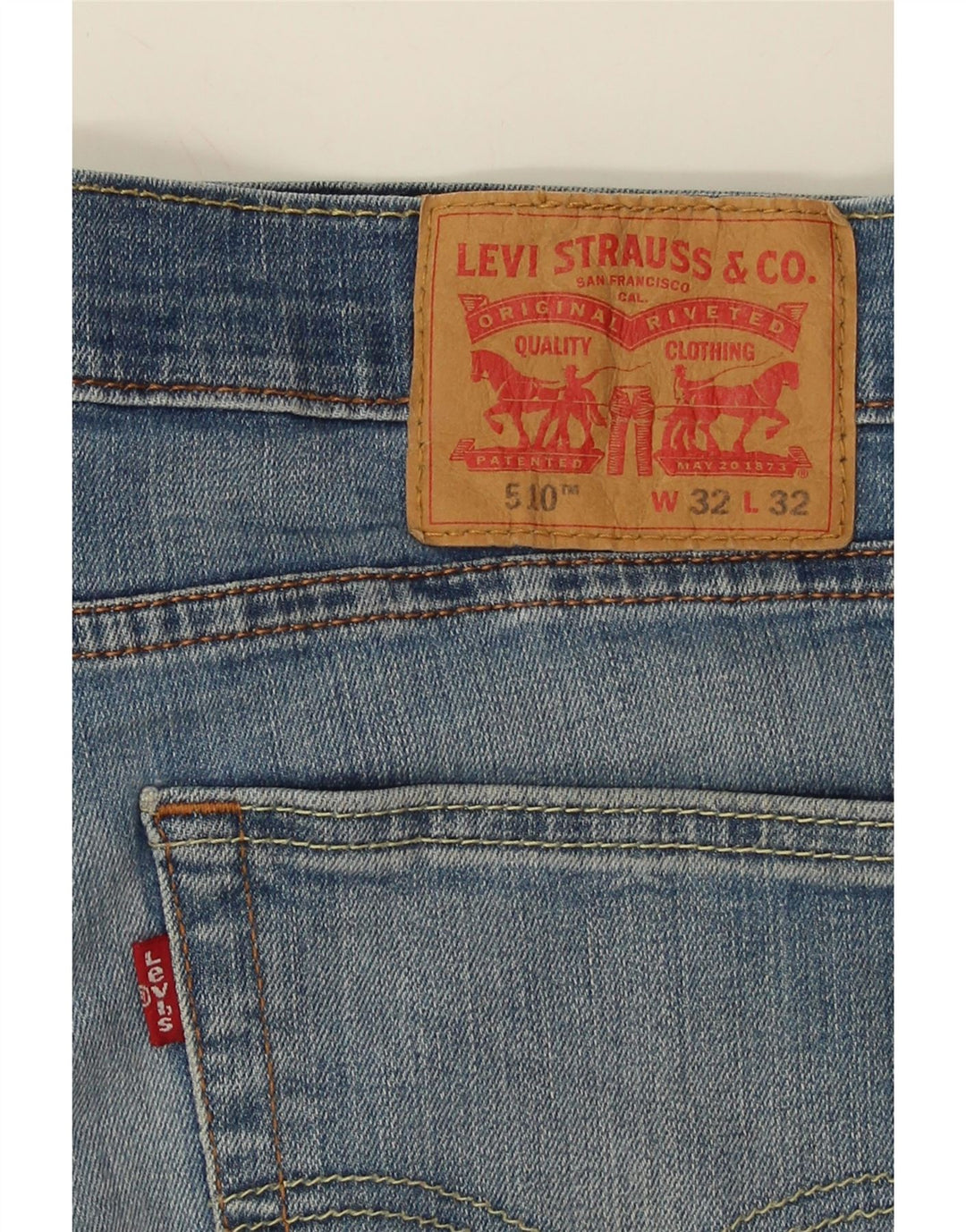 LEVI'S Mens 510 Skinny Jeans W32 L32 Blue Cotton Vintage Levi's and Second-Hand Levi's from Messina Hembry 