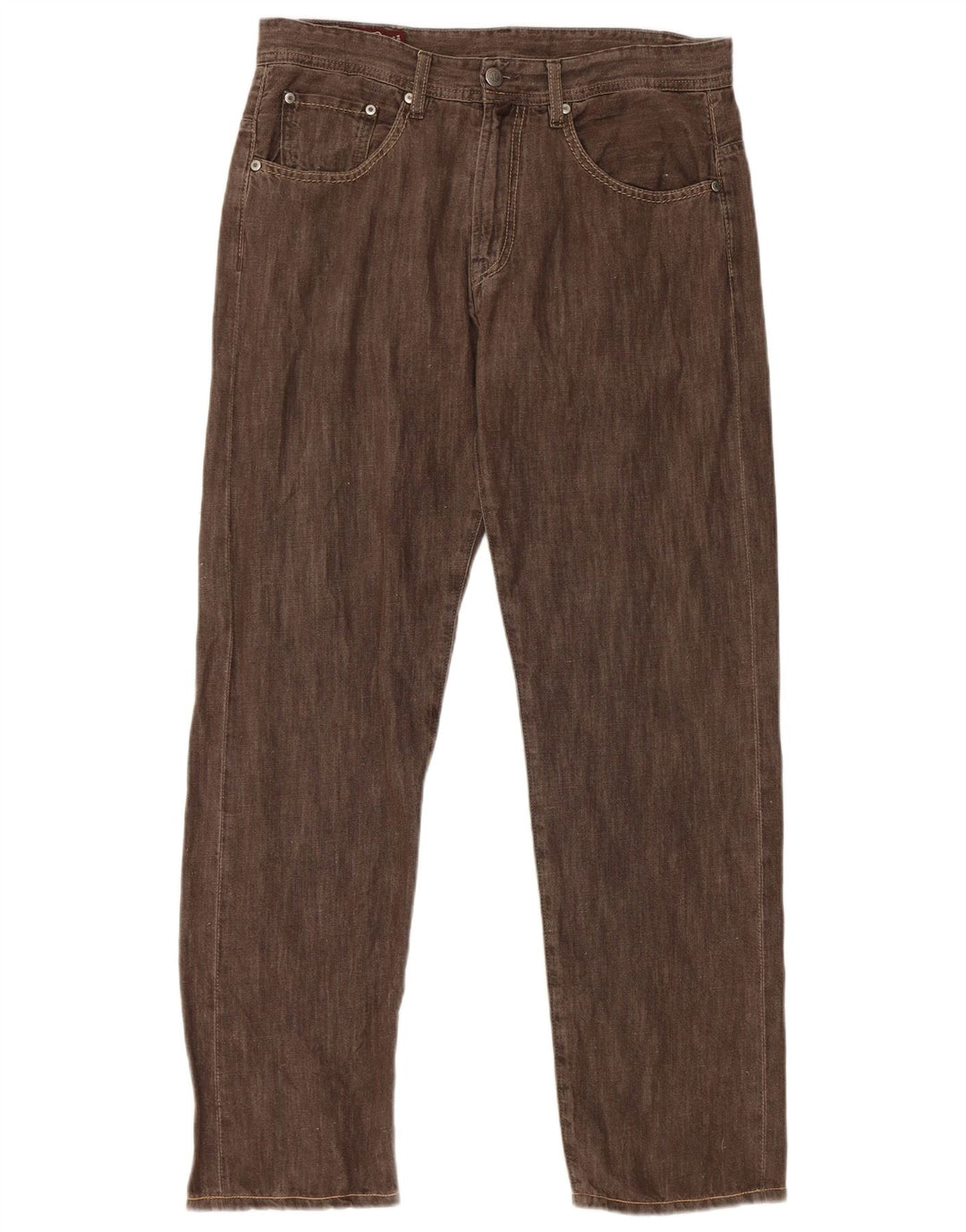 Jeans dritti da uomo Marlboro Classics W33 L30 cotone marrone