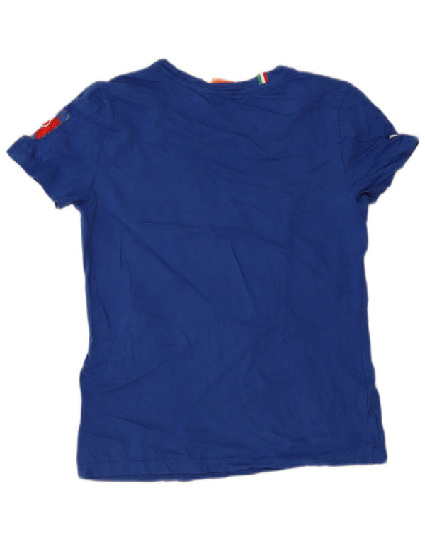 T-shirt grafica Puma Ragazzo Italia Top 13-14 anni XL Cotone Blu