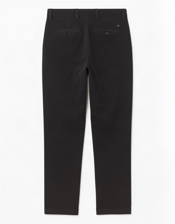 Pantaloni chino slim da uomo Tommy Hilfiger W30 L32 cotone nero