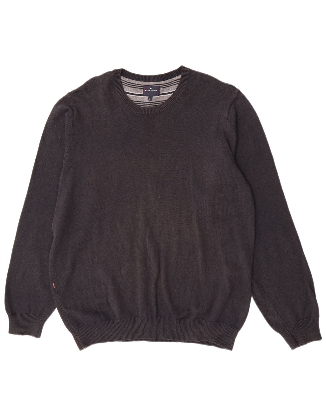 Maglione maglione girocollo da uomo Marks & Spencer blu Harbour grande blu navy