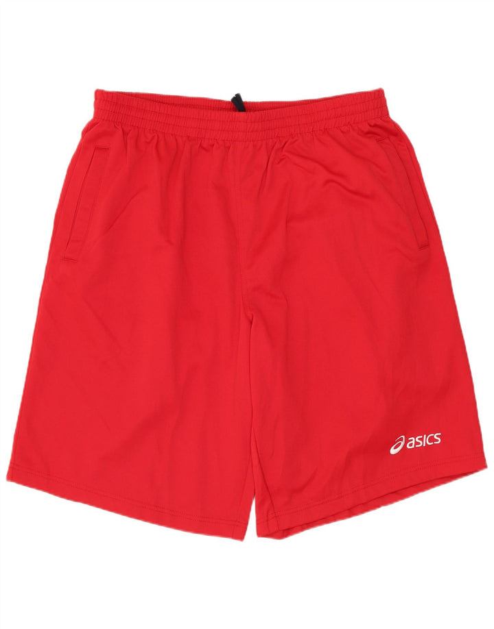 Pantaloncini sportivi ASICS da uomo, colore rosso medio, in poliestere
