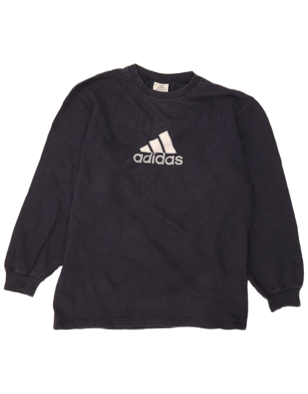Felpa grafica Adidas da ragazzo, 15-16 anni, blu navy
